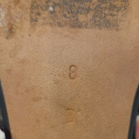 Andrea Pfister Metallic Gold Kitten Heel Mules w Decorative Gold Embellishments - Picture 3 of 6